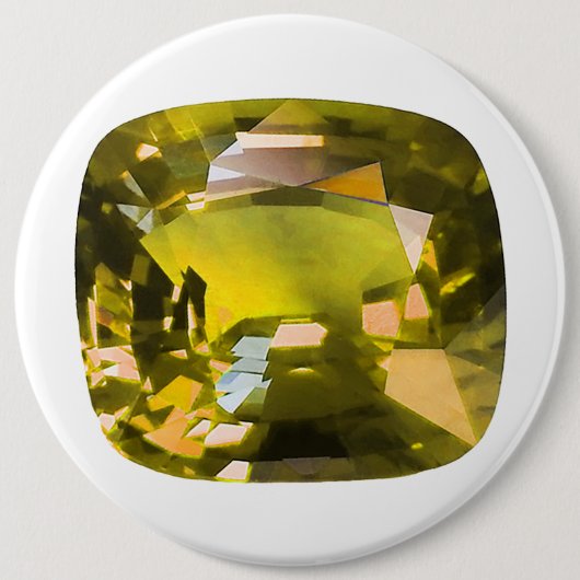 Citrine Gemstone Gelb Button (Vorderseite)