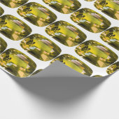 Citrine Gemstone Gelb Geschenkpapier (Ecke)