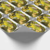Citrine Gemstone Gelb Geschenkpapier (Ecke)
