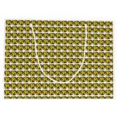 Citrine Gemstone Gelb Große Geschenktüte (Rückseite)