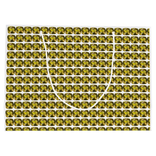 Citrine Gemstone Gelb Große Geschenktüte (Rückseite)