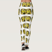 Citrine Gemstone Gelb Leggings (Rückseite)