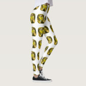 Citrine Gemstone Gelb Leggings (Rechts)