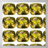 Citrine Gemstone Gelb Poster (Vorne)