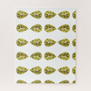 Citrine Gemstone Gelb Puzzle