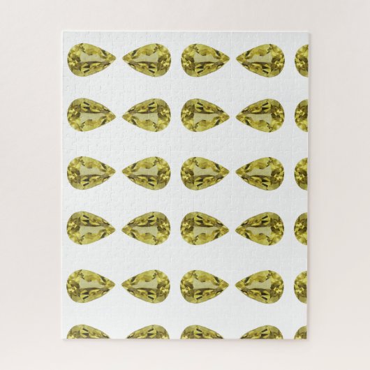 Citrine Gemstone Gelb Puzzle (Vertikal)