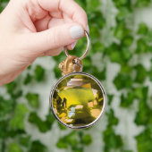 Citrine Gemstone Gelb Schlüsselanhänger (Hand)
