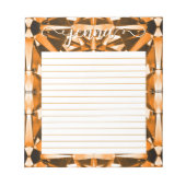 Citrine Gemstone Personalisiert Lined Notizblock (Vorderseite)