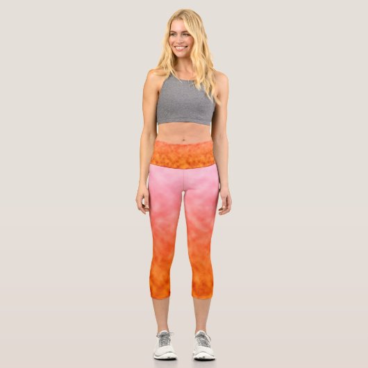 Citrine Glow Capri Leggings (Vorderseite)