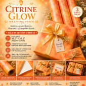 Citrine Glow Geschenkpapier Set