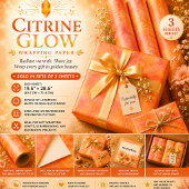 Citrine Glow Geschenkpapier Set