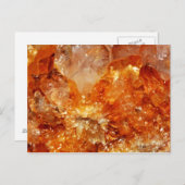 Citrine Postkarte (Vorne/Hinten)