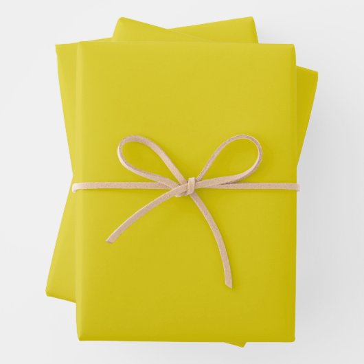 Citrine Solid Color Geschenkpapier Set (Beispiel)