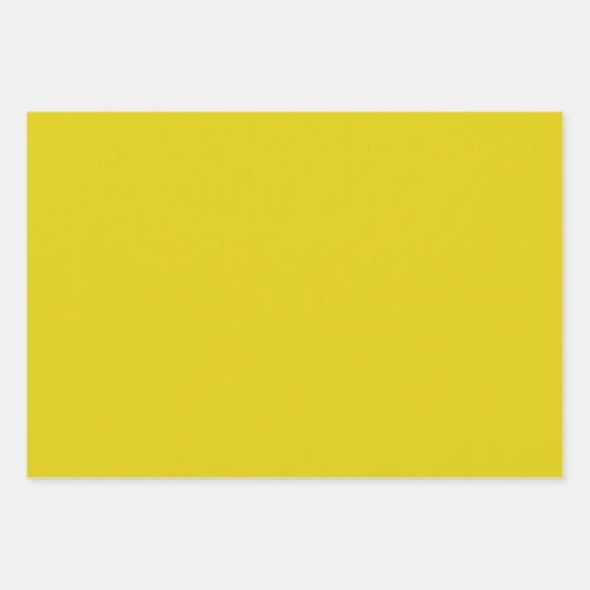 Citrine Solid Color Geschenkpapier Set (Vorderseite)