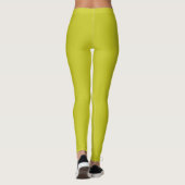Citrine Solid Schlicht Color Leggings (Rückseite)