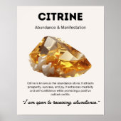 Citrine Stone Crystal Poster (Vorne)