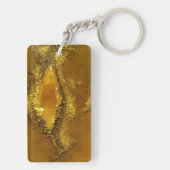 Citrine und Gold Inspiriert Schlüsselanhänger (02) (Rückseite)