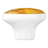 Citrine Yellow Gem Muster Keramikknauf (Seitenansicht)