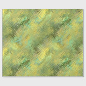 Citrine Yellow Glassy Textur Geschenkpapier (Flach)