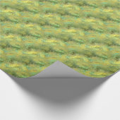 Citrine Yellow Glassy Textur Geschenkpapier (Ecke)