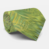 Citrine Yellow Glassy Textur Krawatte (Gerollt)