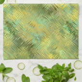 Citrine Yellow Glassy Textur Küchentuch (Gefaltet)