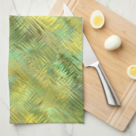 Citrine Yellow Glassy Textur Küchentuch (Viertel Falte)