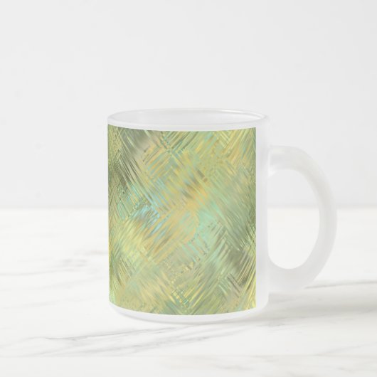 Citrine Yellow Glassy Textur Mattglastasse (Rechts)