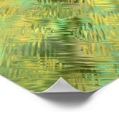 Citrine Yellow Glassy Textur Poster (Ecke)