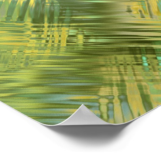 Citrine Yellow Glassy Textur Poster (Ecke)