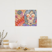 Citrinie | Gummisklaven | 24" x 18" Poster (Küche)