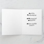 Citroë 2CV, Vintages französisches Auto. Karte (Innenseite)