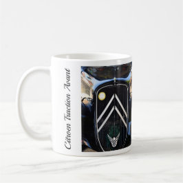 Citroë Traction Avant, Vintag französisches Auto.  Kaffeetasse
