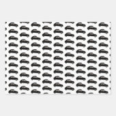 Citroen 2 CV Blue White Red Geschenkpapier Set (Vorderseite 2)