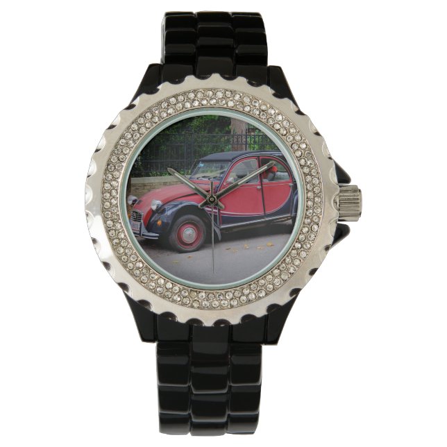 Citroen 2 CV Charleston Armbanduhr (Vorderseite)