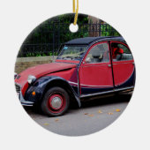 Citroen 2 CV Charleston Keramik Ornament (Vorne)