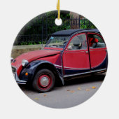 Citroen 2 CV Charleston Keramik Ornament (Hinten)
