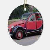 Citroen 2 CV Charleston Keramik Ornament (Links)