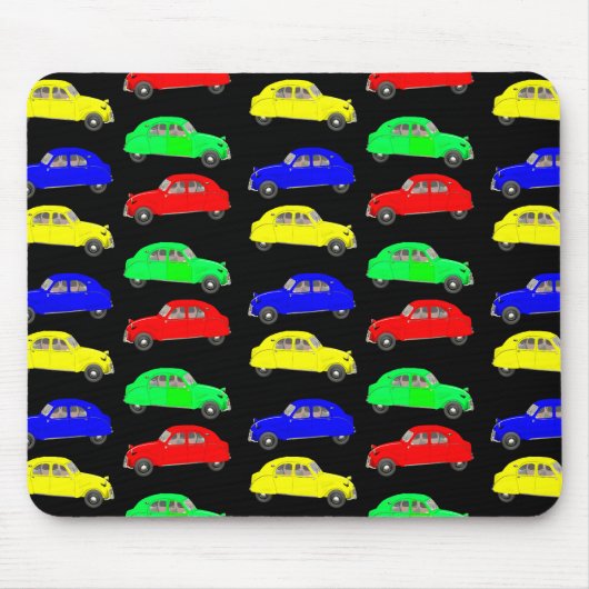 Citroen 2 CV Fliesenmuster Mousepad (Vorne)