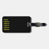 Citroen 2 CV gepolstertes Muster Gepäckanhänger (Rückseite horizontal)