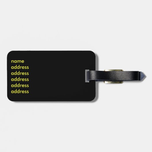 Citroen 2 CV gepolstertes Muster Gepäckanhänger (Rückseite horizontal)