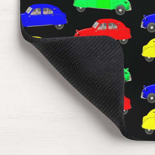 Citroen 2 CV gepolstertes Muster Mousepad (Ecke)