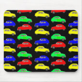 Citroen 2 CV gepolstertes Muster Mousepad (Vorne)