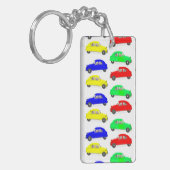 Citroen 2 CV gepolstertes Muster Schlüsselanhänger (Vorderseite links)