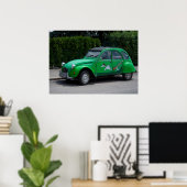 Citroen 2 CV Green Saussente Poster (Heimbüro)