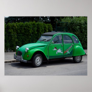 Citroen 2 CV Grüne Saussente Poster