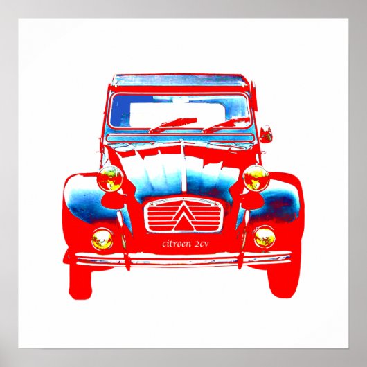 Citroen-2-CV-Plakat Poster (Vorne)
