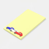Citroën 2 CV Post-it Klebezettel (angewinkelt)