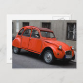 Citroën 2 CV Postkarte (Vorne/Hinten)