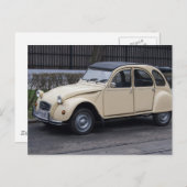 Citroën 2 CV Postkarte (Vorne/Hinten)